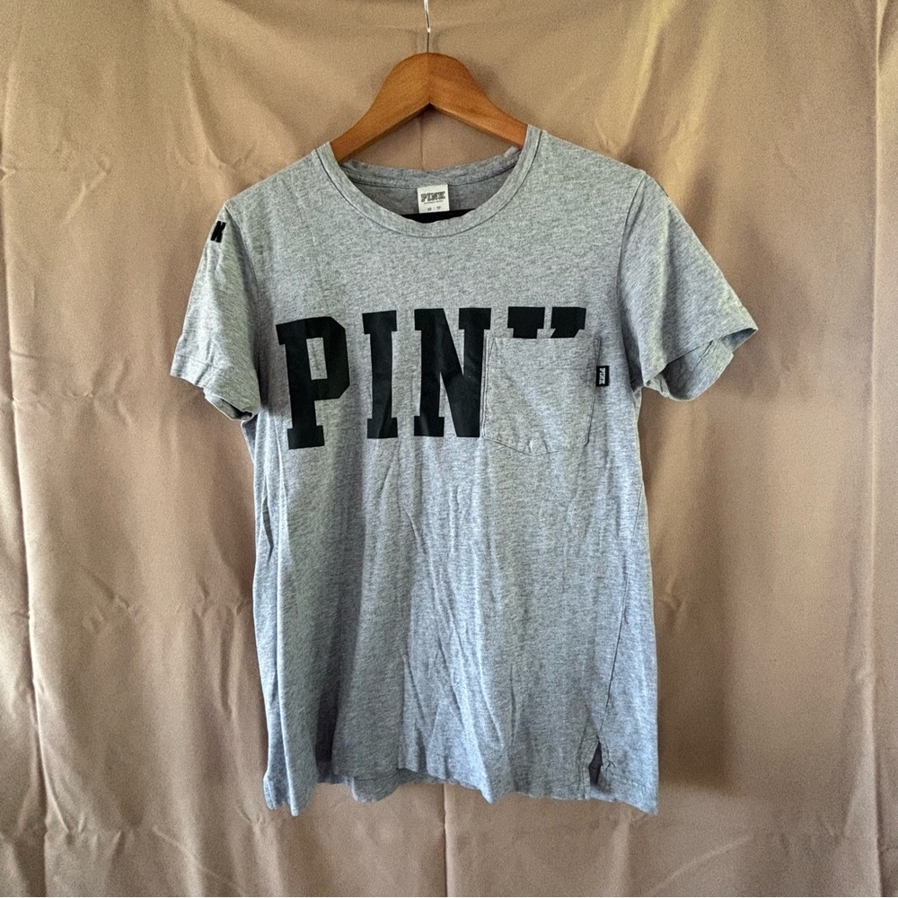 PINK Victoria's Secret Gray Tee